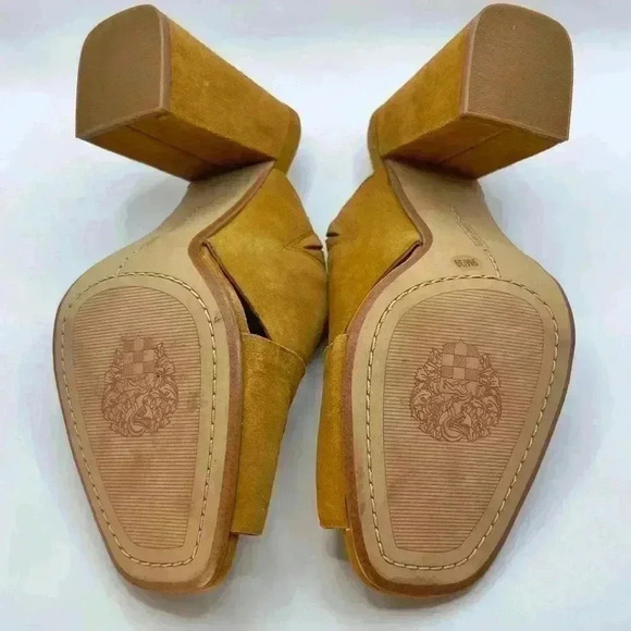 COPY - 🧡PRE-LOVED🧡VINCE CAMUTO🧡GINGER COLORS SUEDE MULES🧡SIZE 9 - Picture 12 of 12
